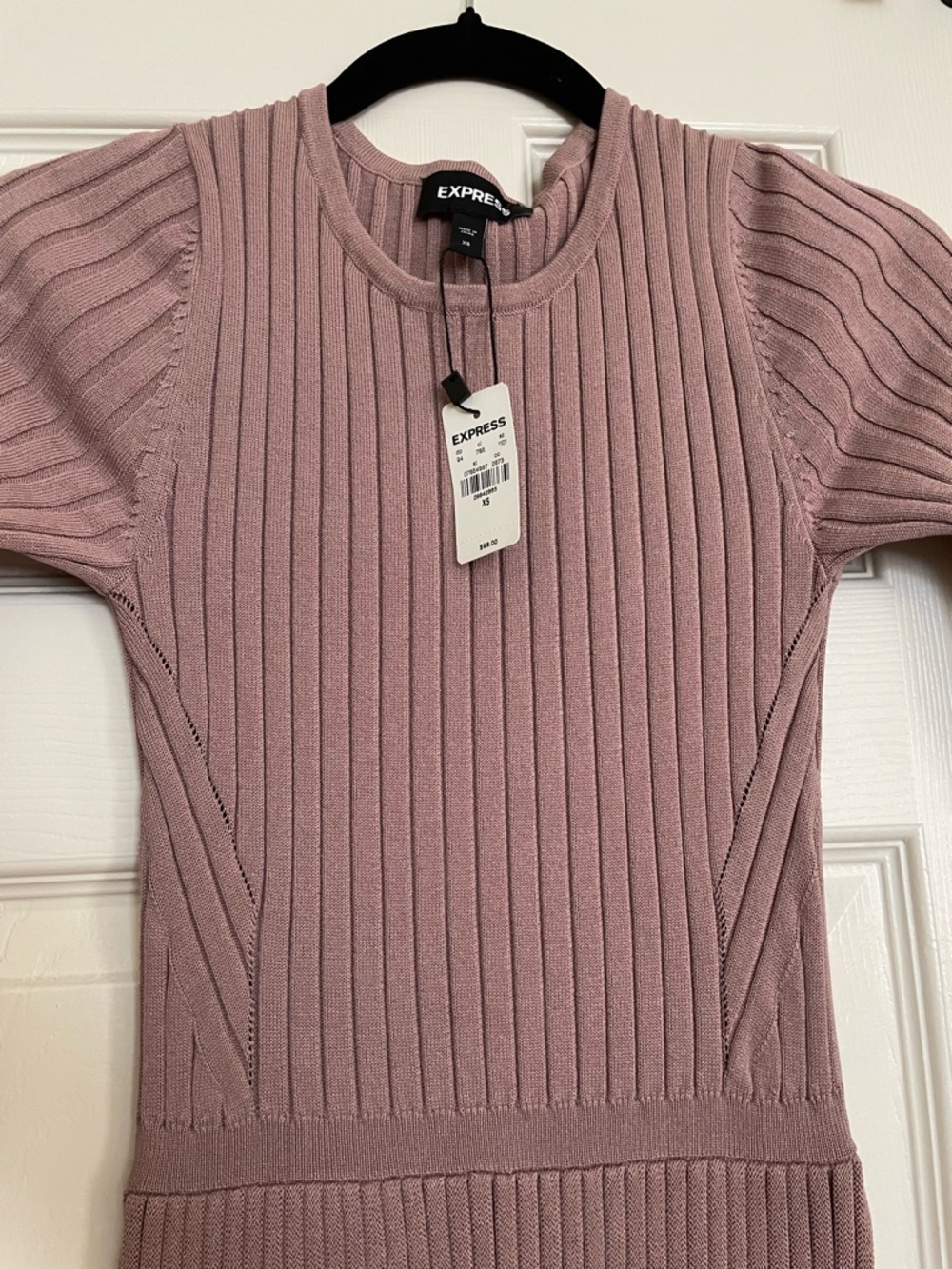 Express Ribbed Long Sleeve Maxi Dress XS - Picture 5 of 11